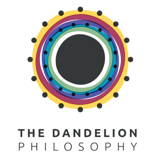 Logo of The dandelion philosophy, a unique NGO with the mission of lifting people from poverty by teaching them skills that will help them provide for themselves. Once again, they too were one of my clients.