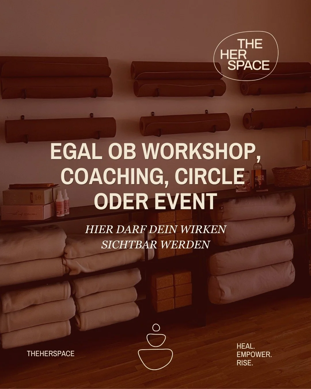 ✨ Du suchst einen Raum f&uuml;r dein Event, deinen Workshop oder deine Vision? ✨

Manchmal fehlt nicht die Idee &ndash; sondern der richtige Ort 🤍

Im the HER space findest du genau das: einen Raum, der dich tr&auml;gt, inspiriert und deiner Arbeit 