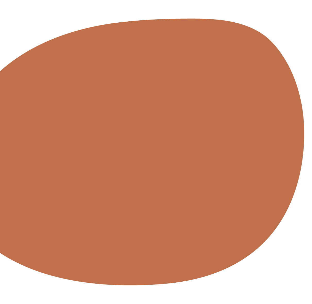 Die Abbildung zeigt eine braune, unregelmäßig geformte, ovale Form auf schwarzem Hintergrund.