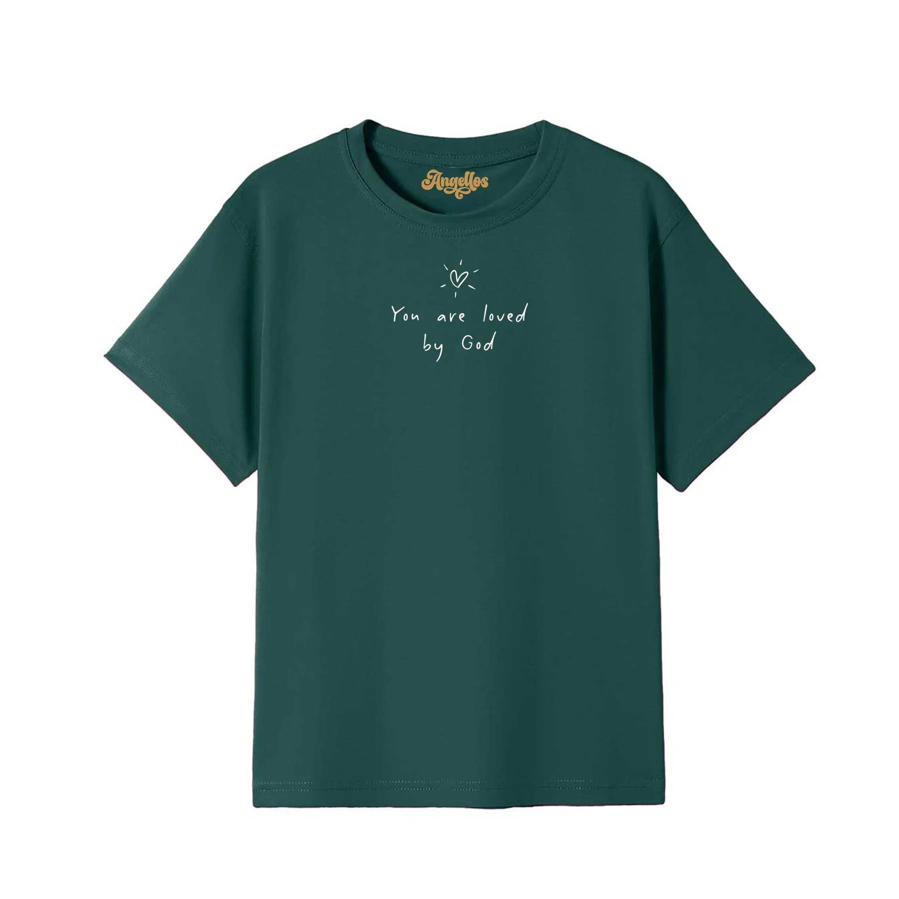 Loved by God-Christian-Womens-Tshirt-Evergreen.jpg