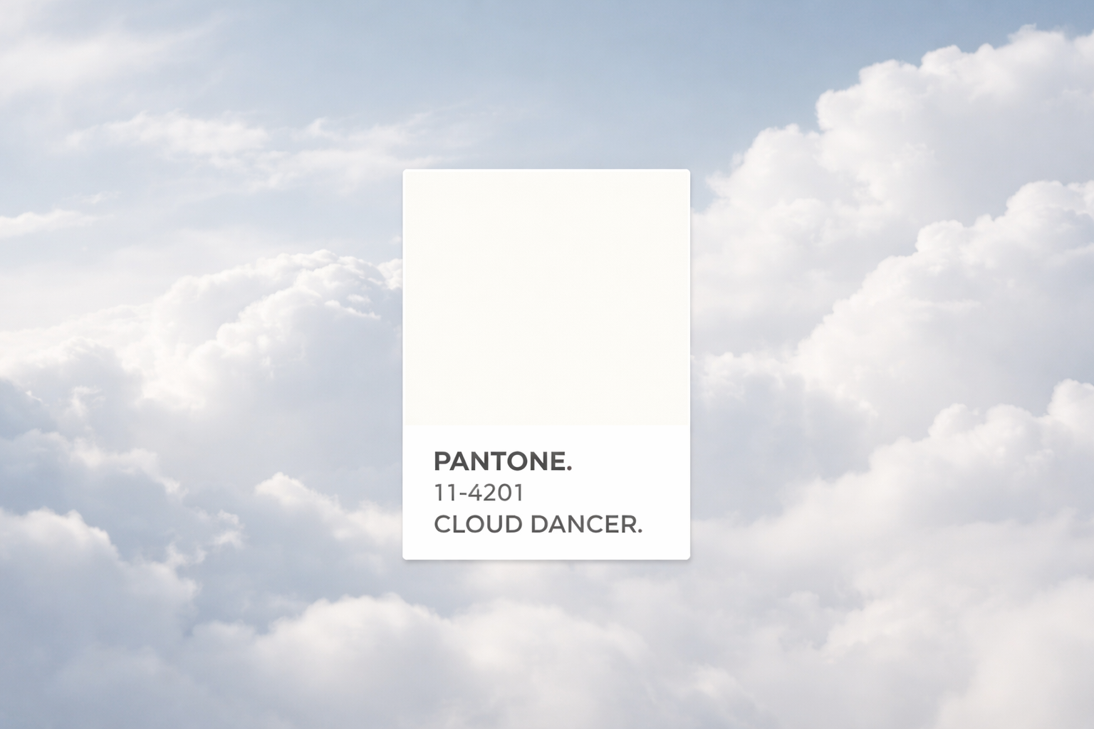 Cloud Dancer: Pantones Farbe und ihre politische Leerstelle