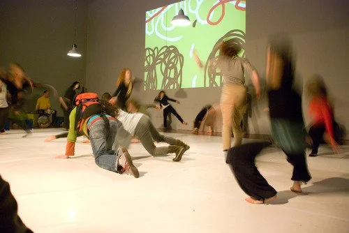 Impro with public and live drawing of Bas Kohler.jpg