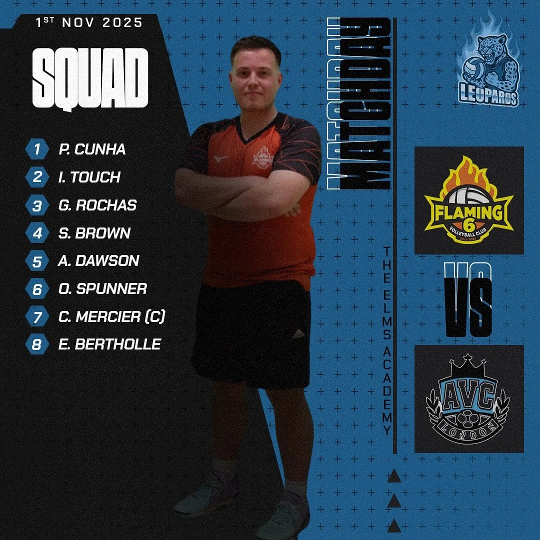 The Leopards are on a mission: their 2nd win of the season! 

With only 8 players, and proud of their legendary low-attendance, one question remains: who will not be hungover? With Halloween parties in full swing, we know what is scary: playing volle