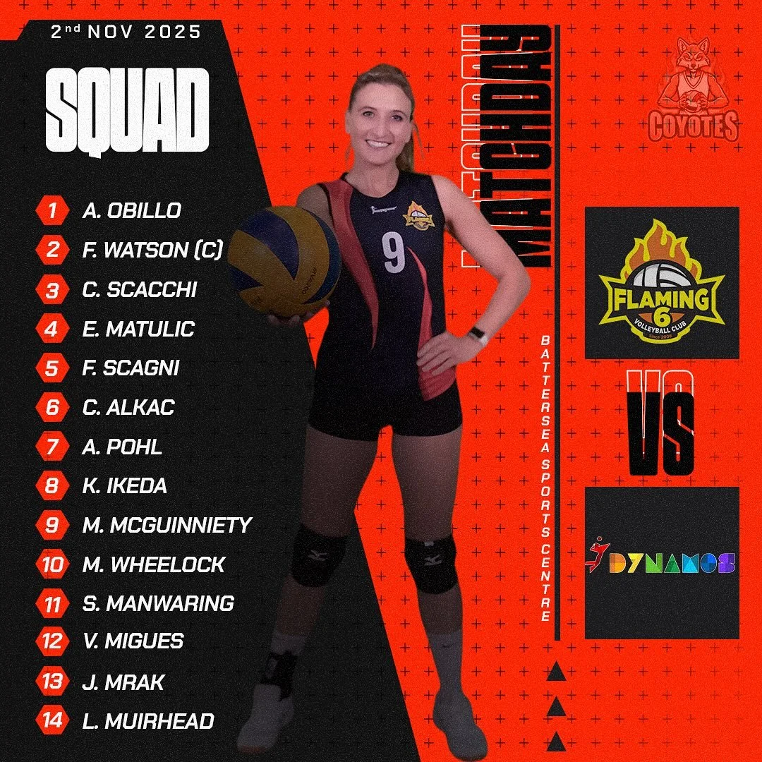 Coyotes are back on the  court this Sunday with their first home game of the season! 

Will there be heating at BSC?
Absolutely not

Will the ceilings be high?
Absolutely not

Will that stop us? 
Absolutely not

Come watch us play Sunday at BSC at 11