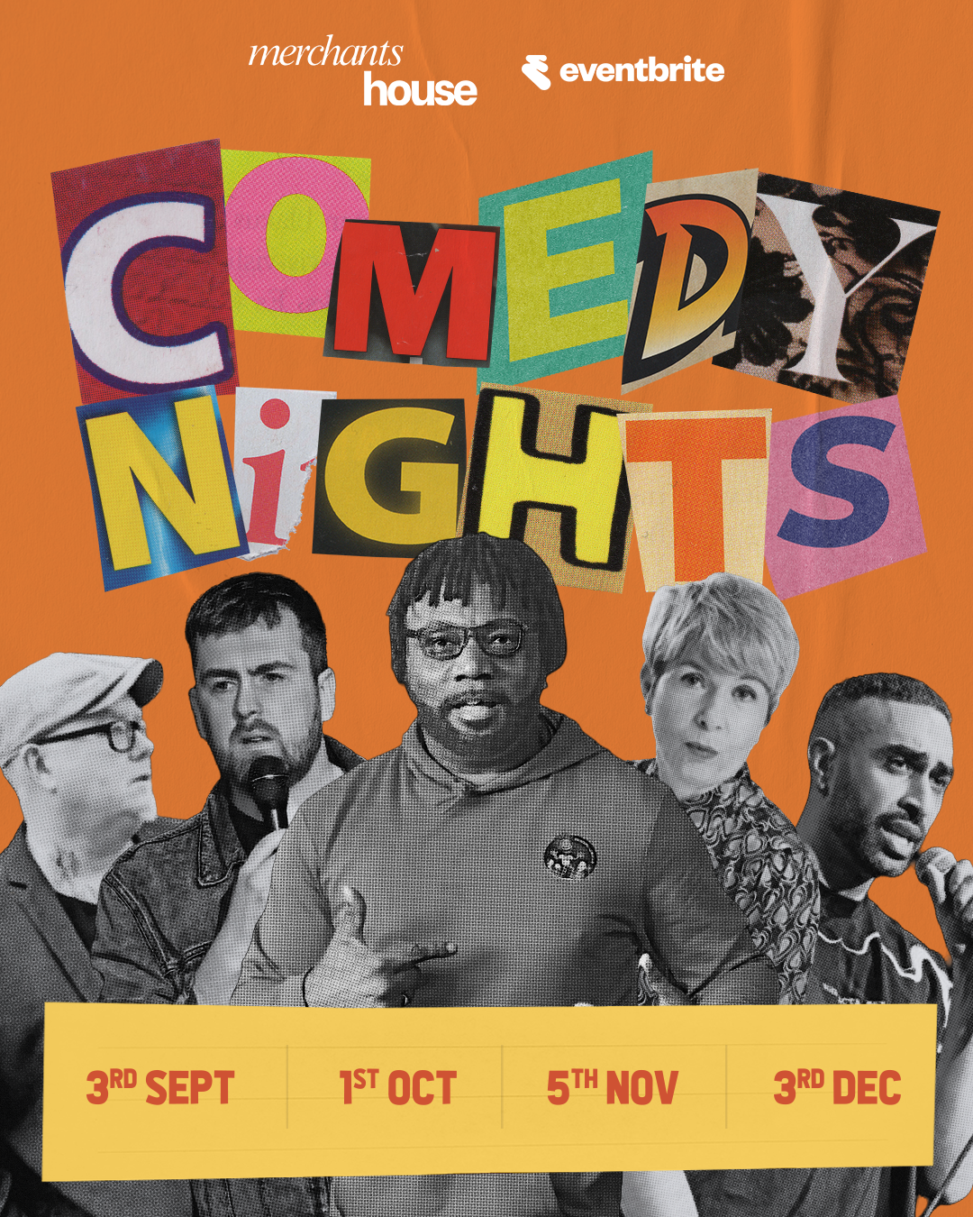 Merchants House Comedy Night : Full Bellies, Empty Glasses, Sore Faces.