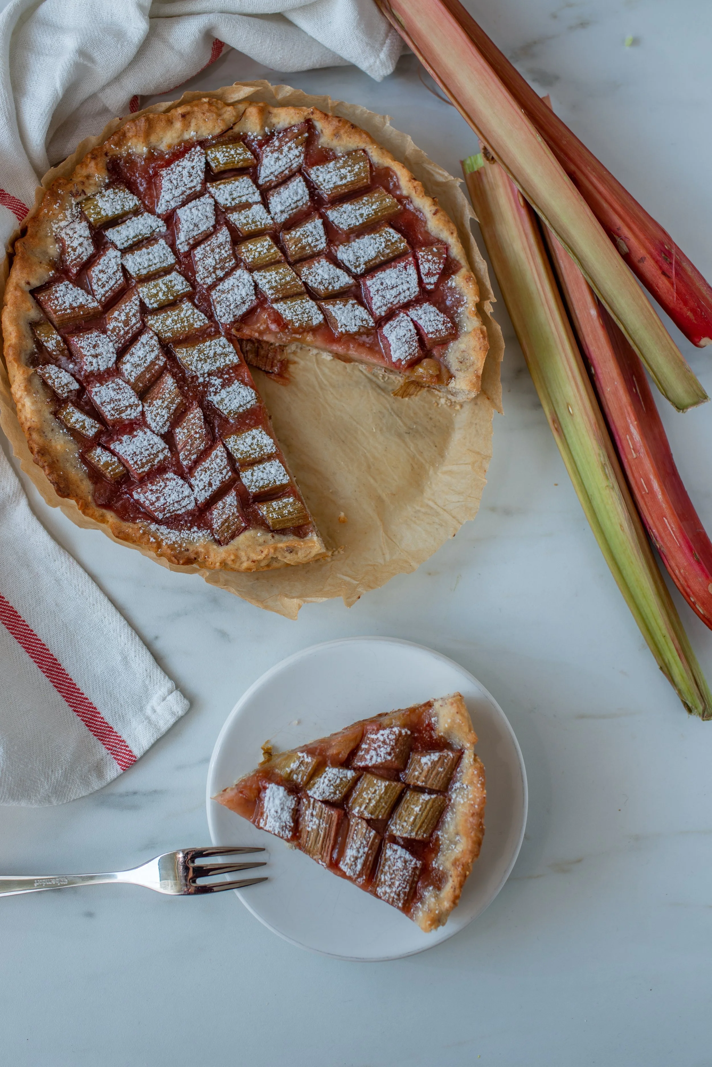 Recipe: Rose and Rhubarb Frangipane Tart