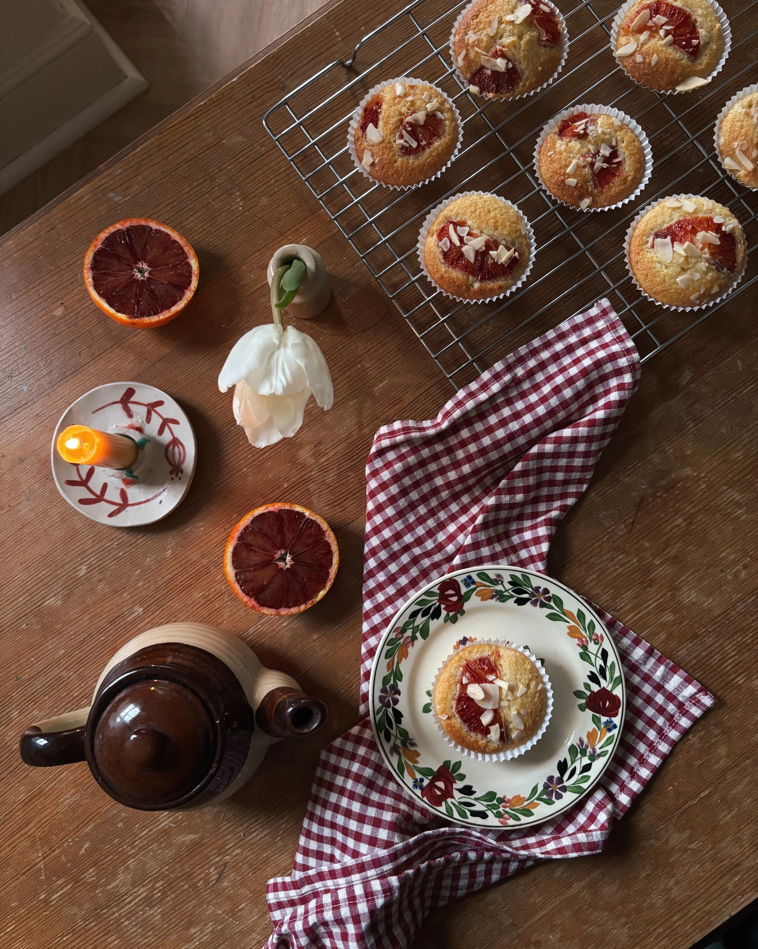 Recipe: Blood Orange, ricotta and Almond Cakes