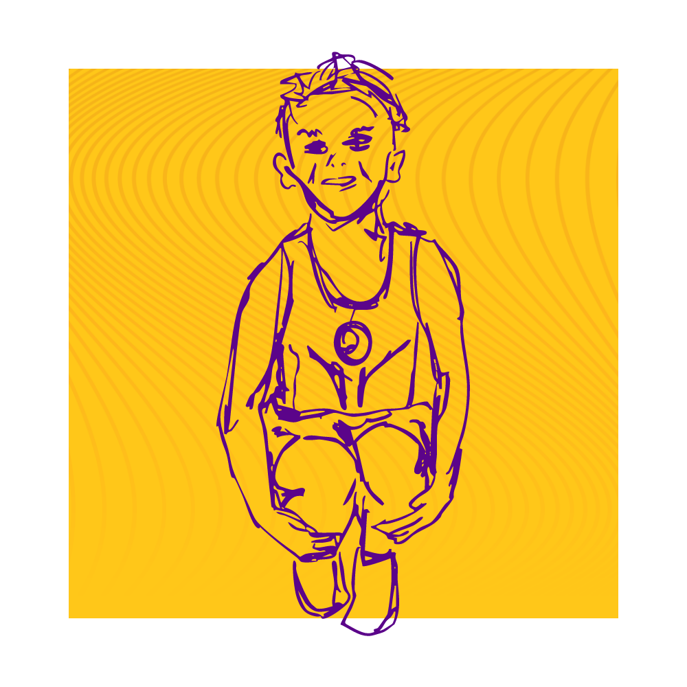 illustration of preschool trampoline + tumbling athlete