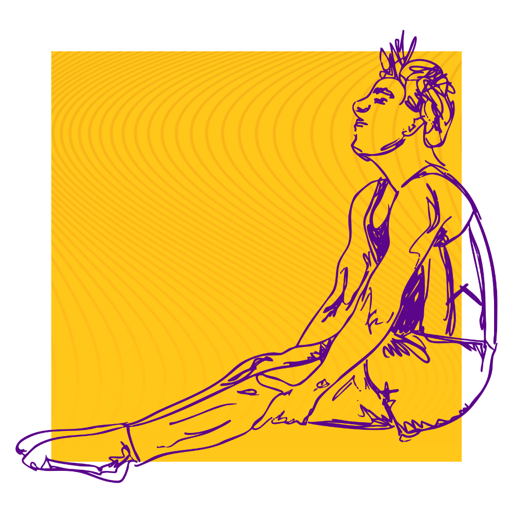 illustration of adult trampoline + tumbling athlete