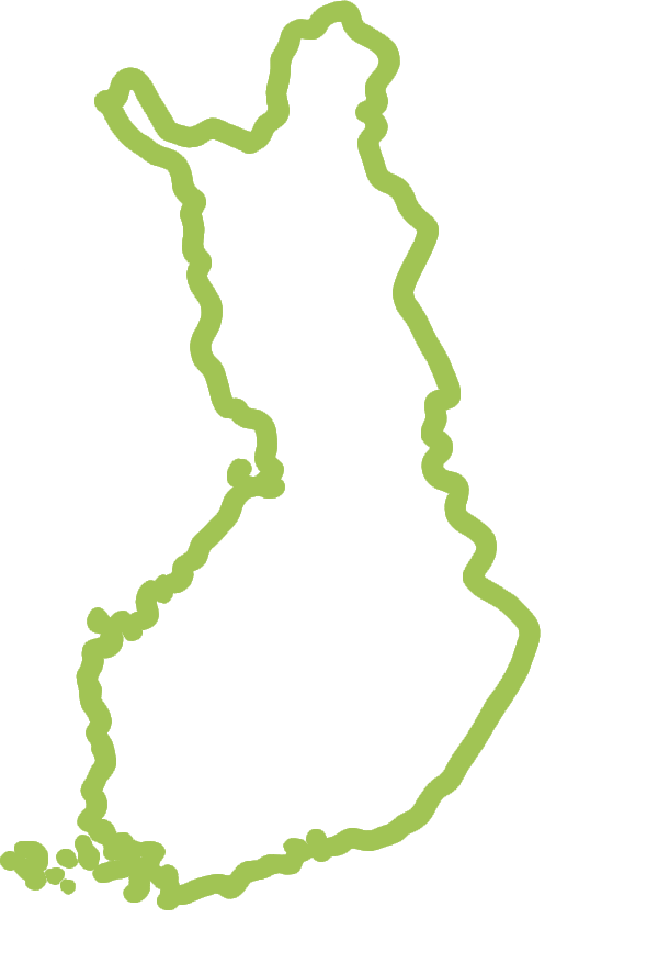 Kartta, jossa on vihreä viiva, joka saattaa edustaa polkua tai reittiä.