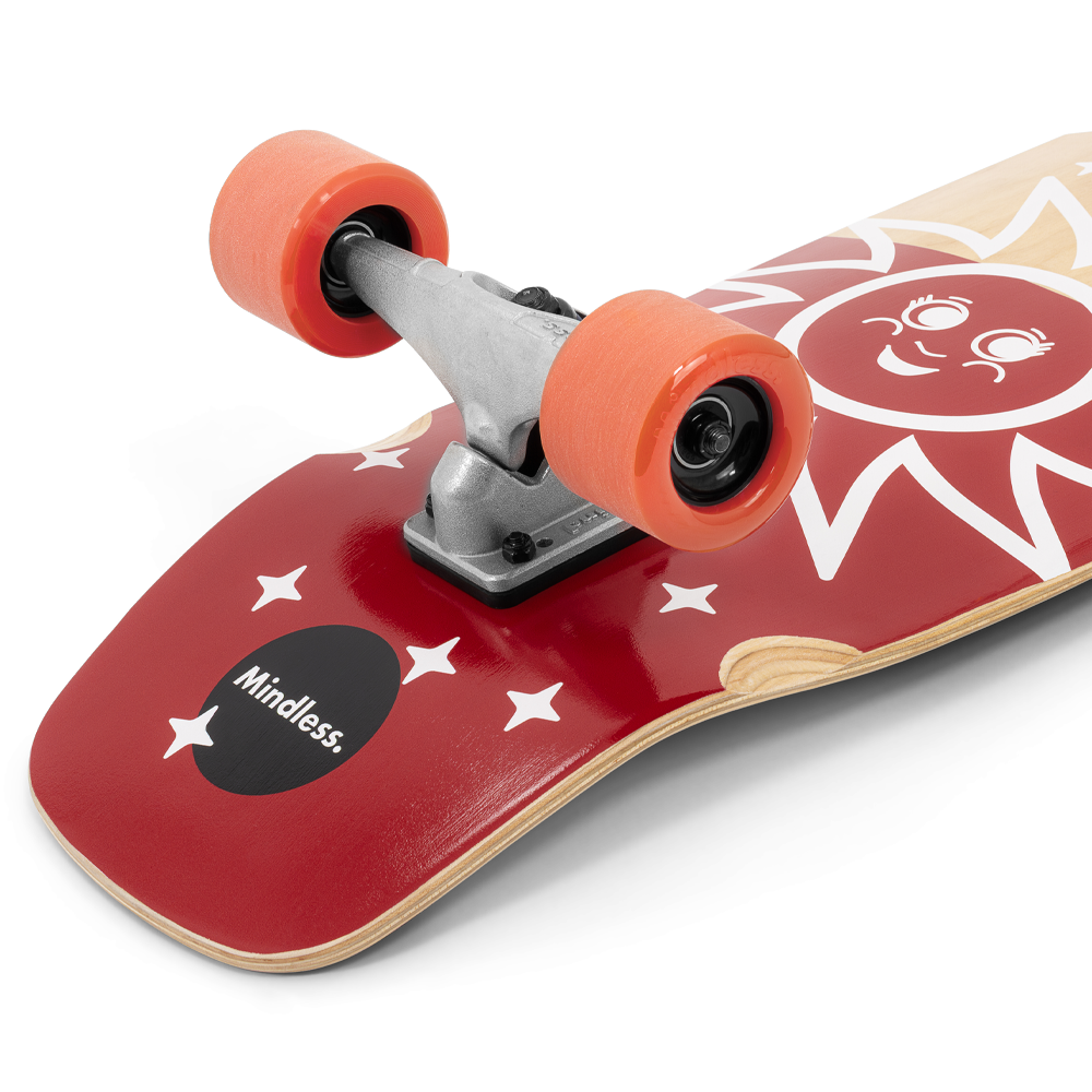 MS2100 Mindless Soul Surf Skate 29.5 x 9.75 Red Rear Detail Angle With Shadow.png