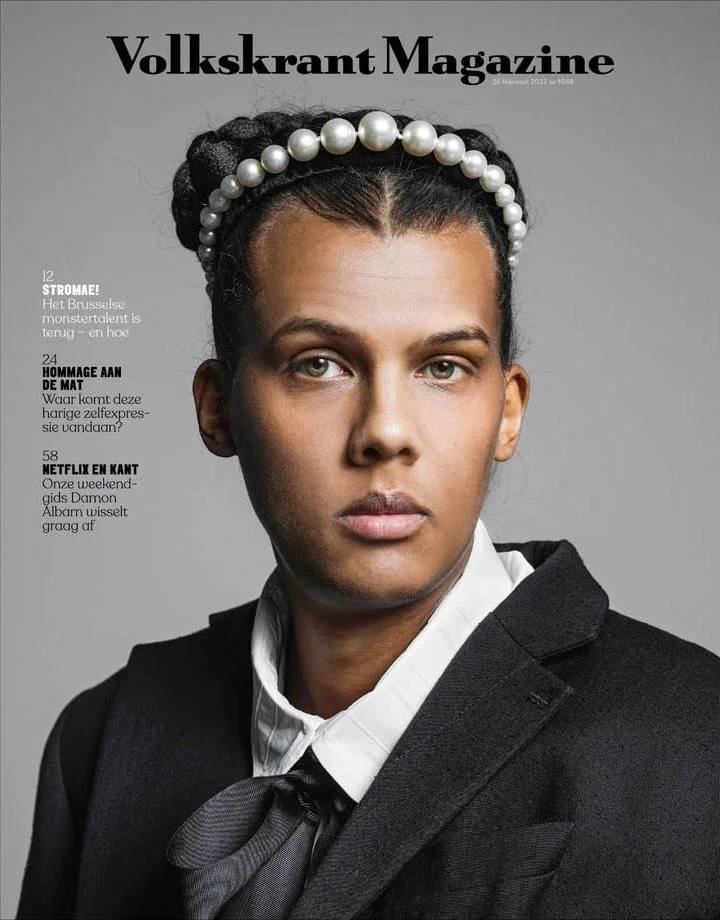 Cover of Volkskrant Magazine featuring Stromae by Robin De Puy