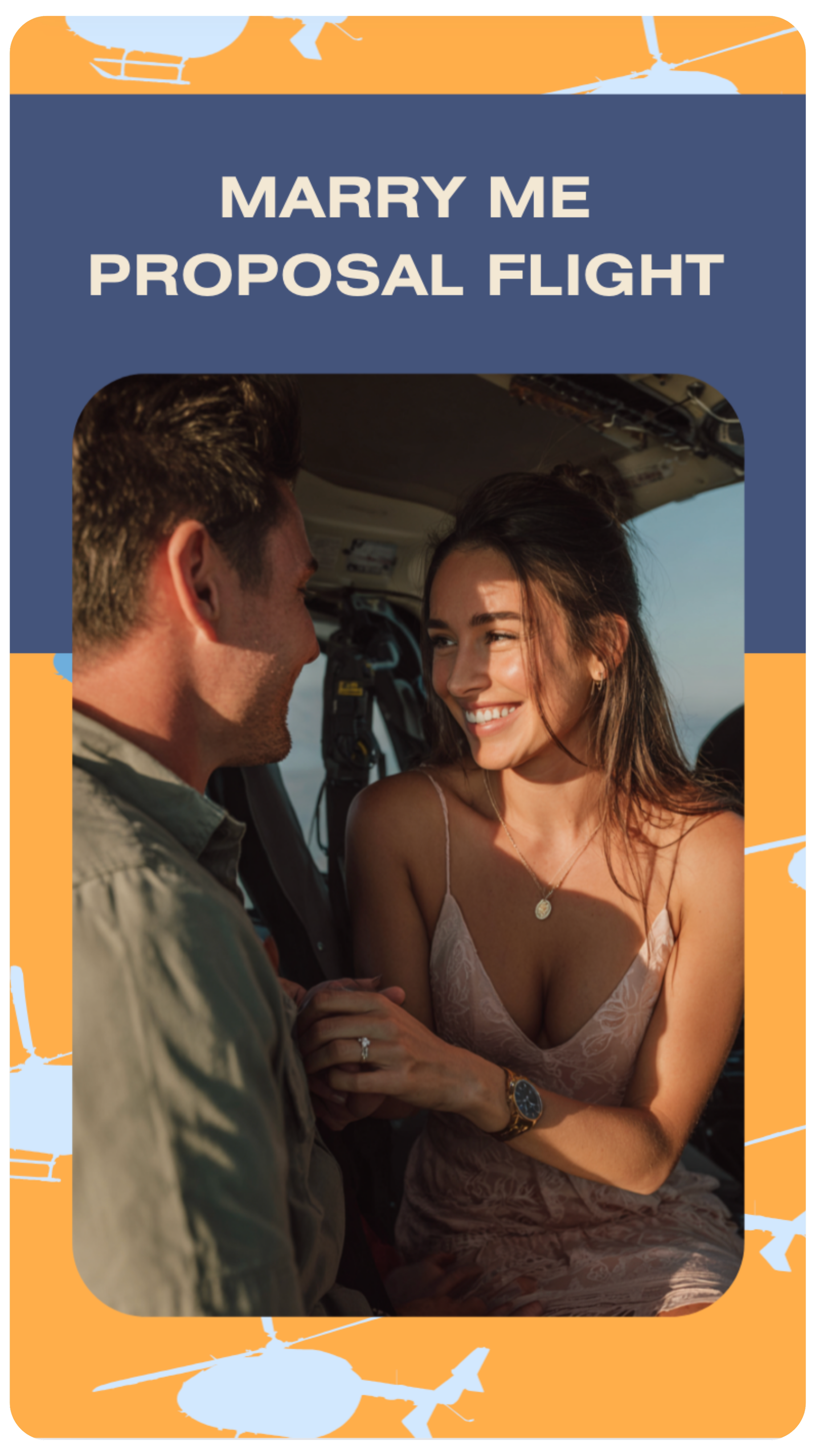 Marry me Proposal Flight