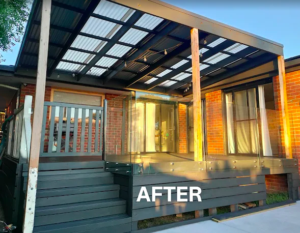 Glass balustrade installation, paint and deck repair