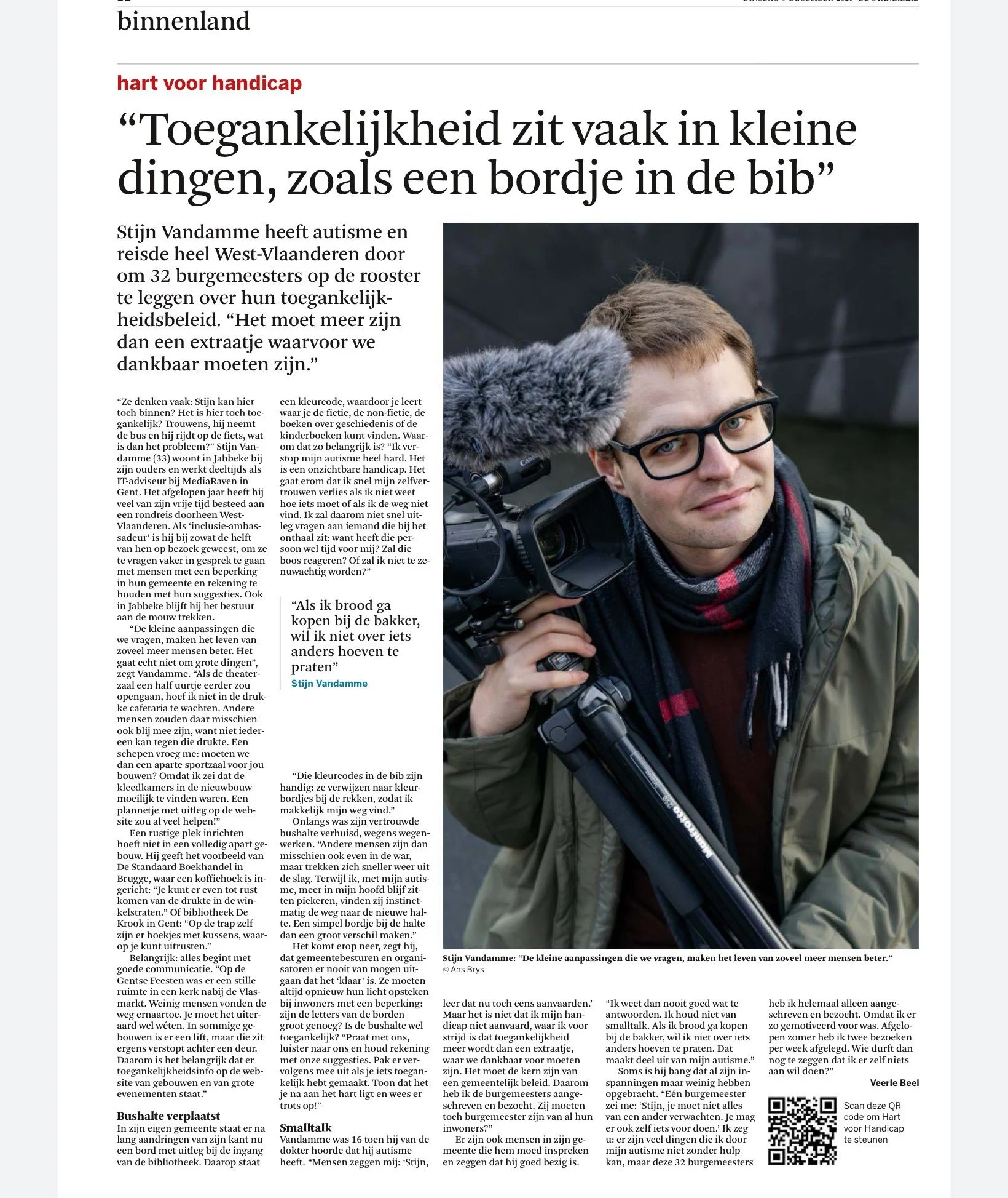 De Standaard, 9 december 2026, Veerle Beel