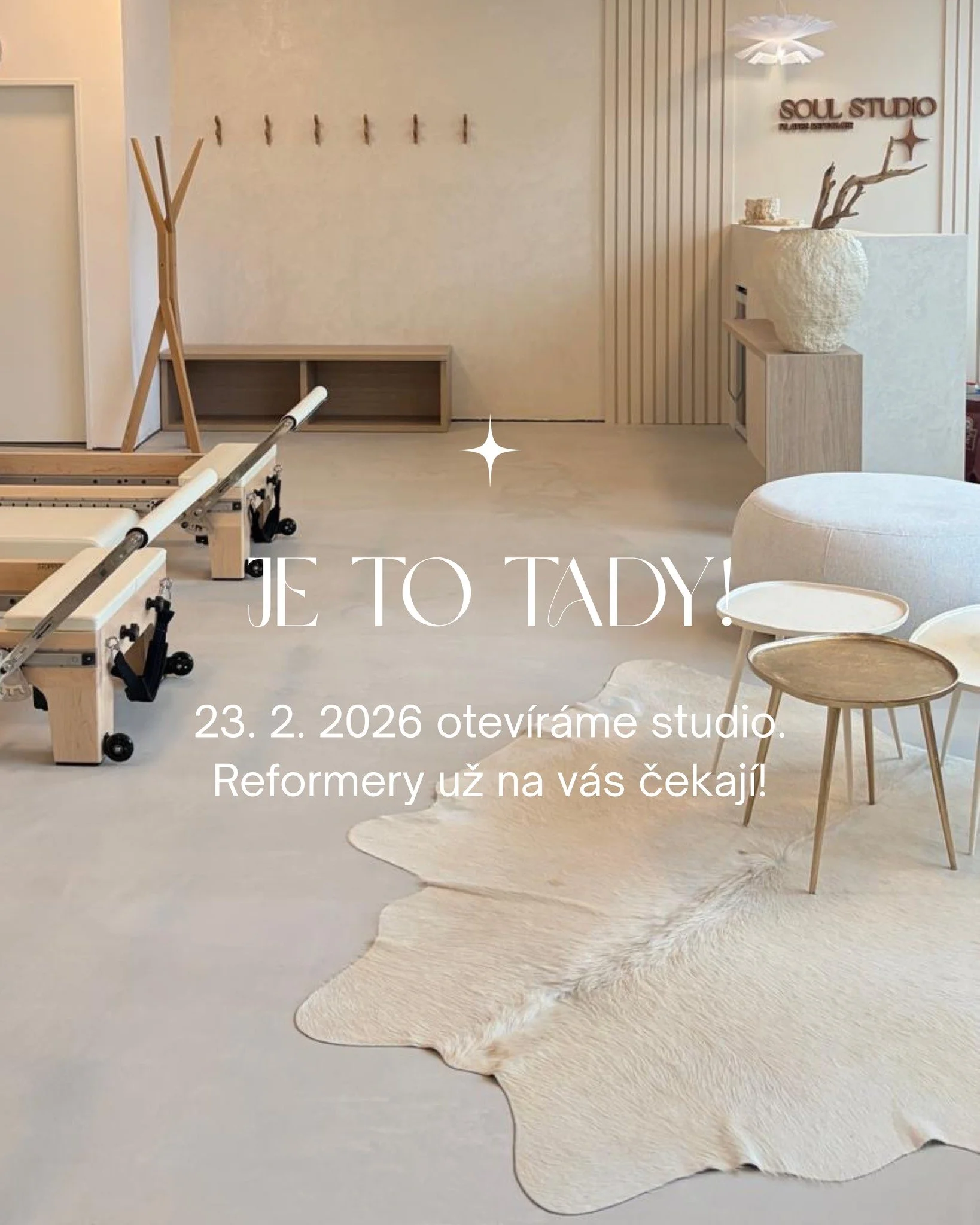 23. 2. 2026 ofici&aacute;lně spou&scaron;t&iacute;me provoz Soul Studia. 🤍

To, na čem jsme posledn&iacute; měs&iacute;ce intenzivně pracovali se konečně st&aacute;v&aacute; skutečnost&iacute;.
Prostor pro vědom&yacute; pohyb. Prostor pro preciznost