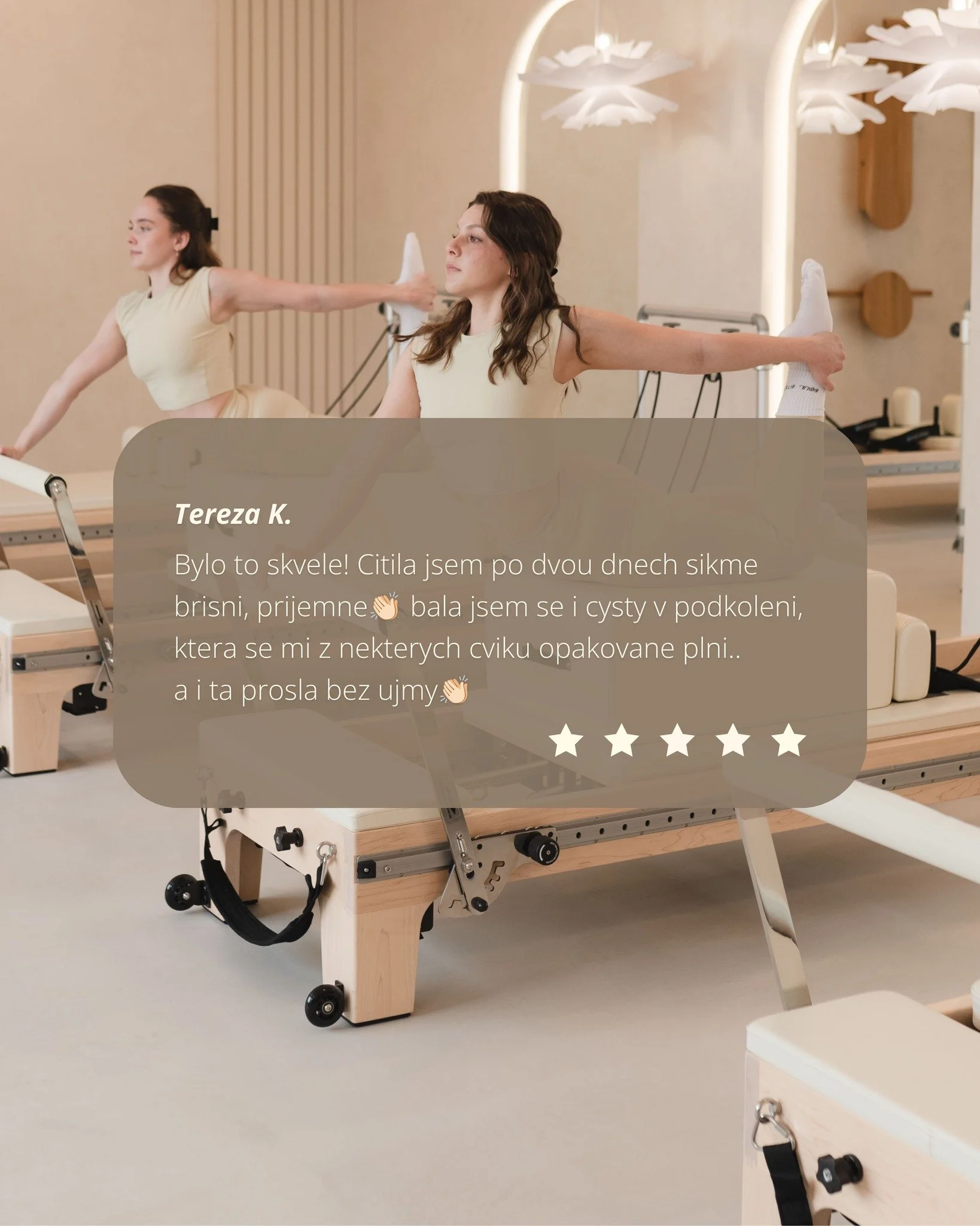 Va&scaron;e slova pro n&aacute;s maj&iacute; velkou hodnotu.
Děkujeme za každou zpr&aacute;vu, zpětnou vazbu i sd&iacute;lenou zku&scaron;enost z lekc&iacute;. 🤍

#pilatesreformer #pilatescz #stabilita #pilatesreformerexercises #soulstudio