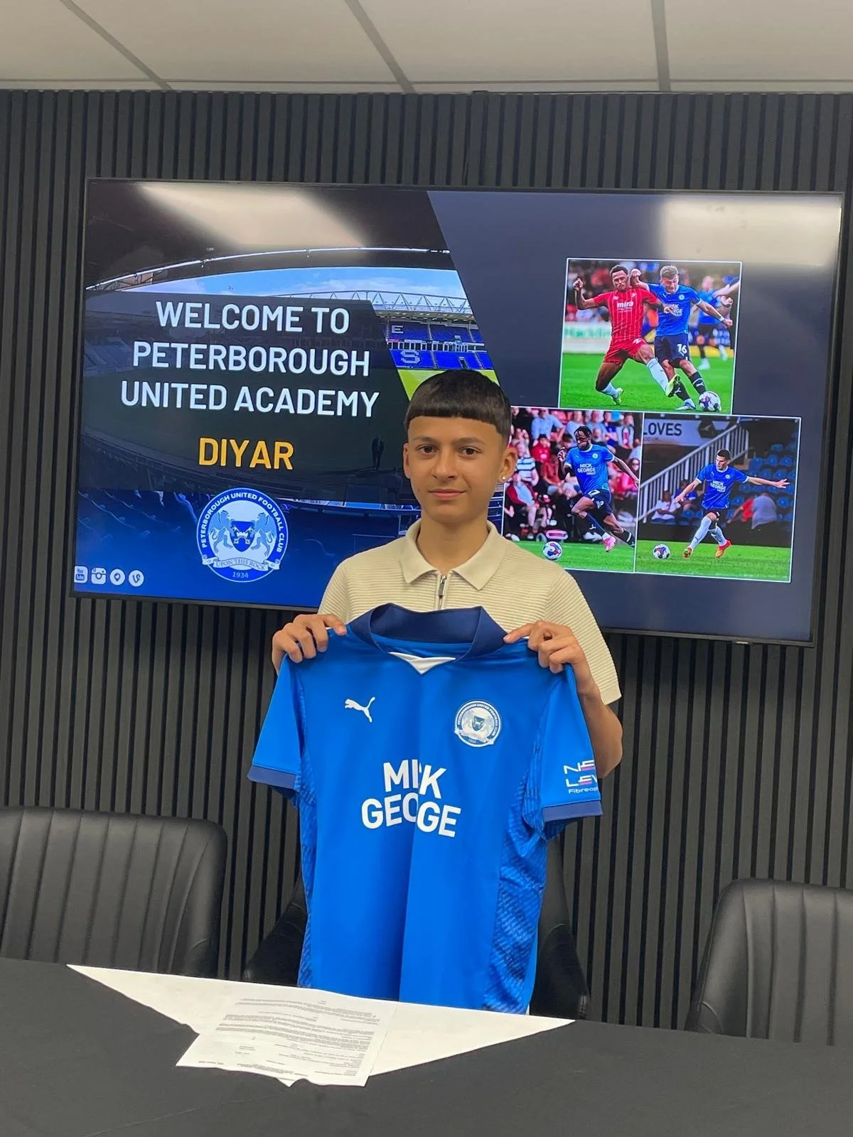 PROUD COACH MOMENT. 💫⚽️

Massive congratulations to Diyar on signing for professional club Peterborough United.

This journey makes this one extra special.

Diyar first came to us as a winger&hellip; and after a few back-and-forth conversations 🤣 I