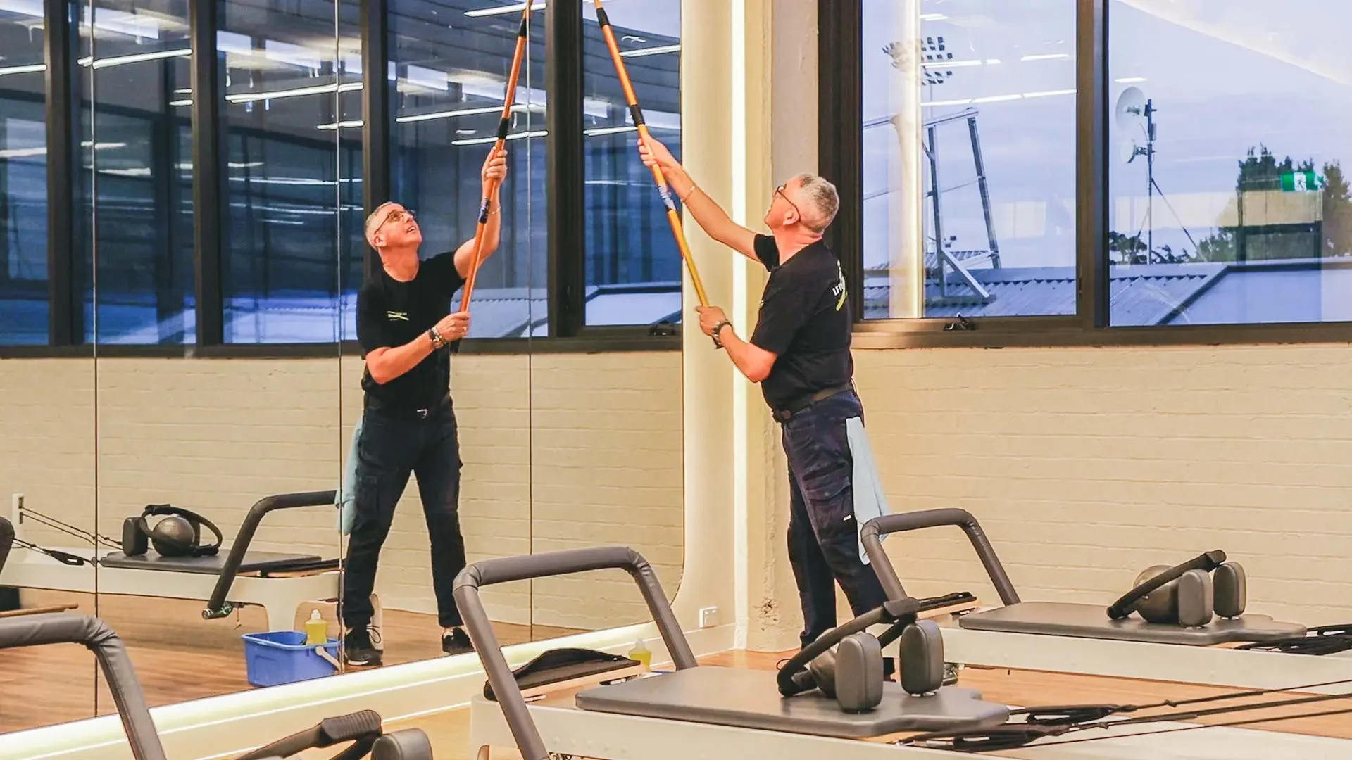 Reiniging van Fitnessstudio's