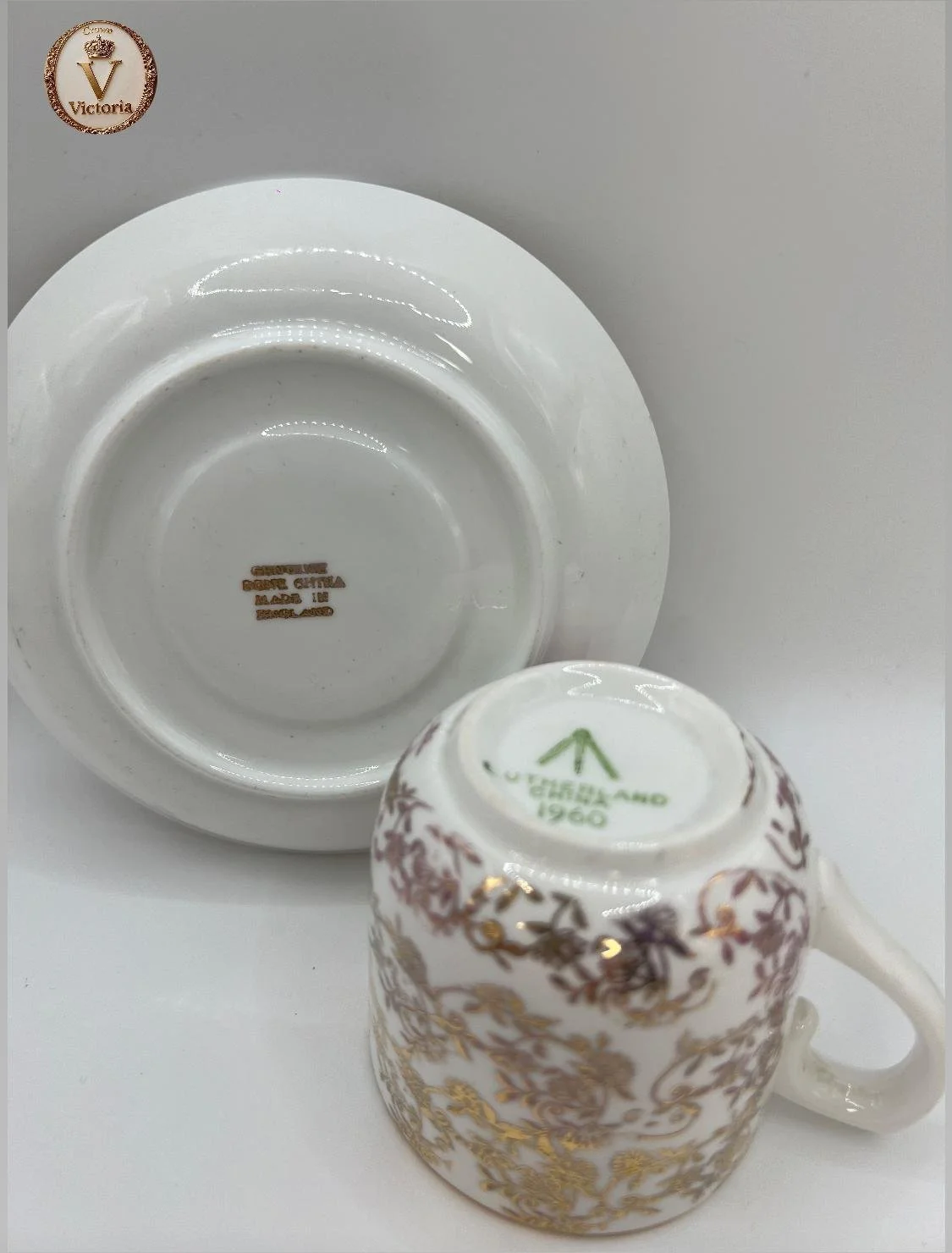1960 sutherland demitasse cup and saucer