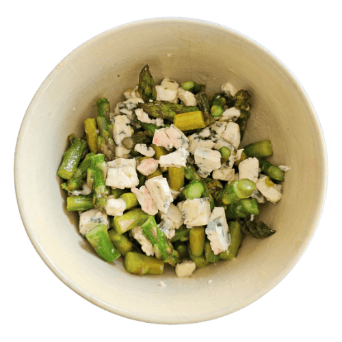 Ketogeeniseen ruokavalioon soveltuva ruoka-annos.