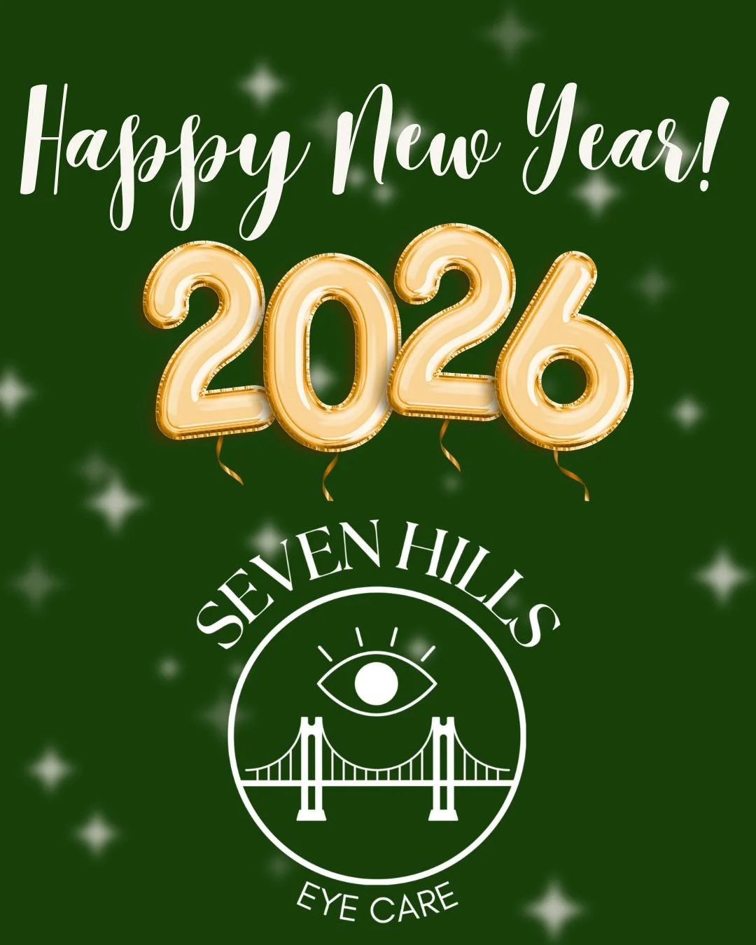 🎉✨ Happy New Year! ✨🎉 

👀 Seven Hills Eye Care is pleased to announce its grand opening on January 5.  Drs. Stoffel, Fagedes, and Garrity look forward to welcoming you (or welcoming you back!) and helping you achieve optimal vision throughout the 