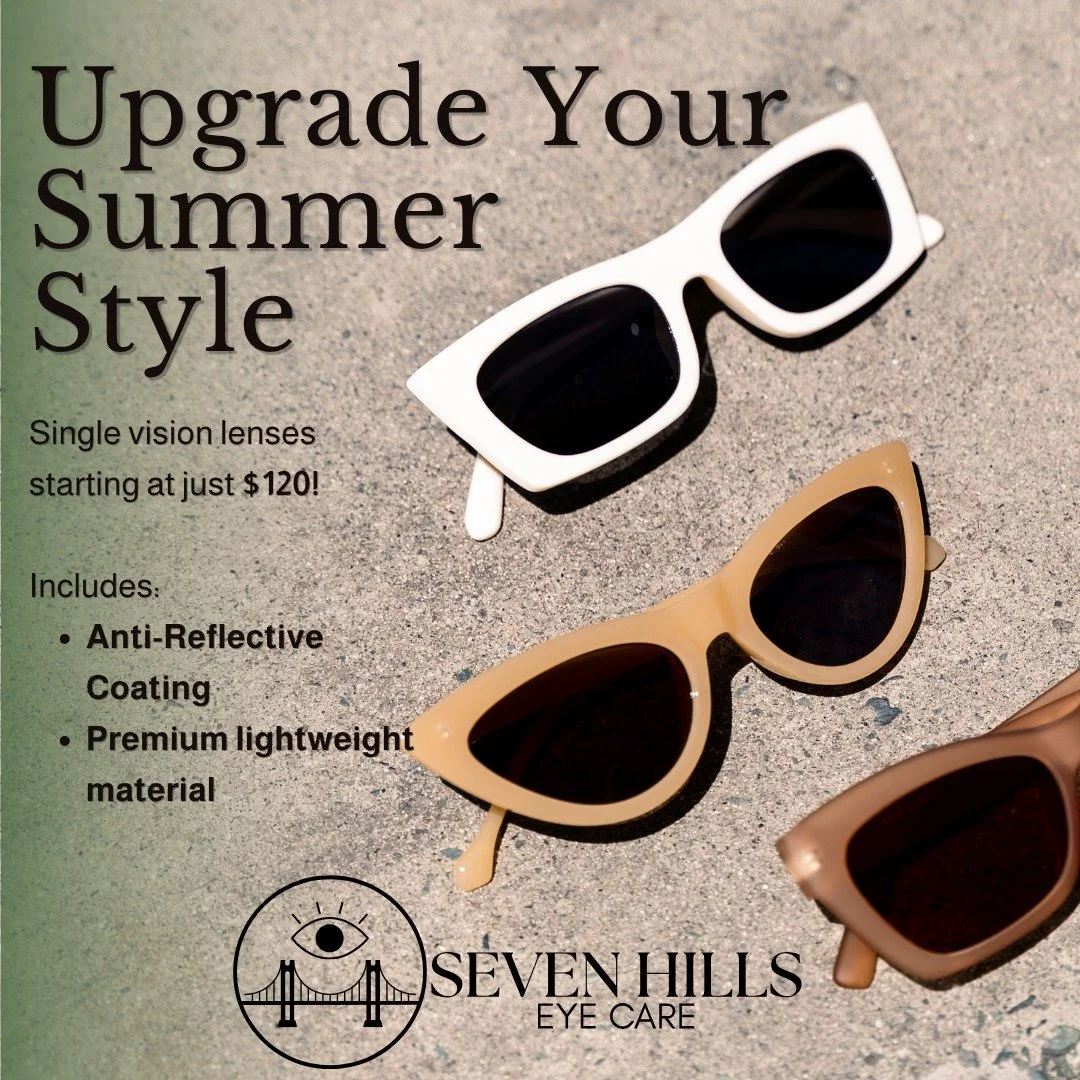 Premium doesn't have to mean pricey. 💥 Get Single Vision Trivex lenses with Anti-Reflective coating starting at just $120. Your eyes will thank you. 👁️✨ 
🌐www.sevenhillseyecare.com
📞(513) 621-0979