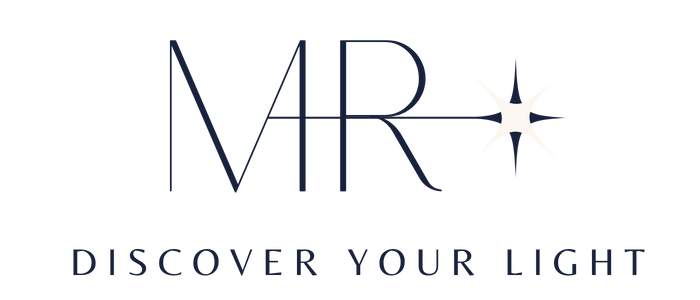 Logo of Mariagrazia Rocchigiani, Leadership & Confidence Coach – MR Discover Your Light branding.