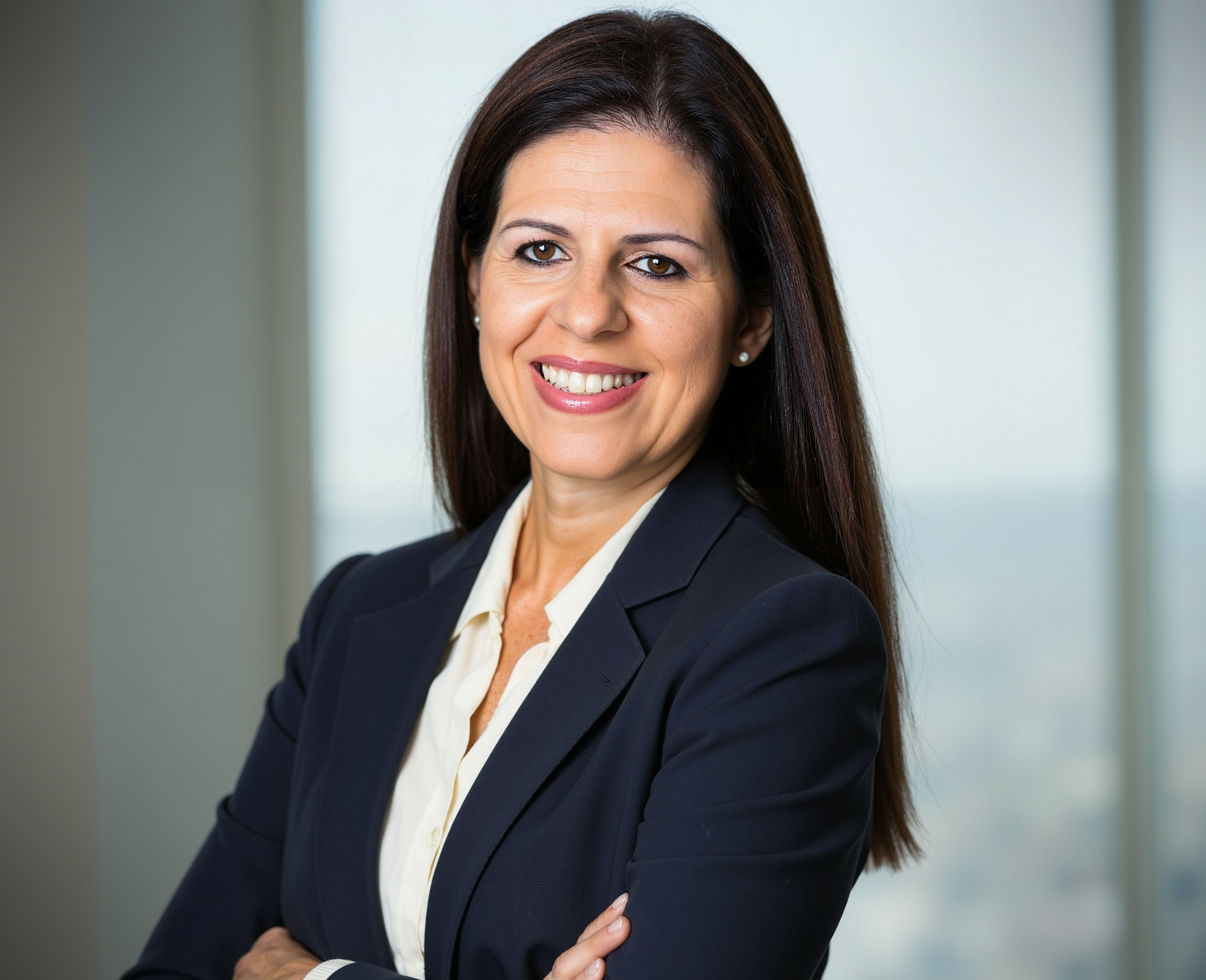 Studio portrait of Mariagrazia Rocchigiani, CPCC and ACC certified coach.