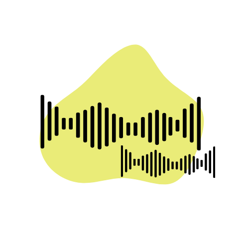 Sound waves to represent the vocal files in usage