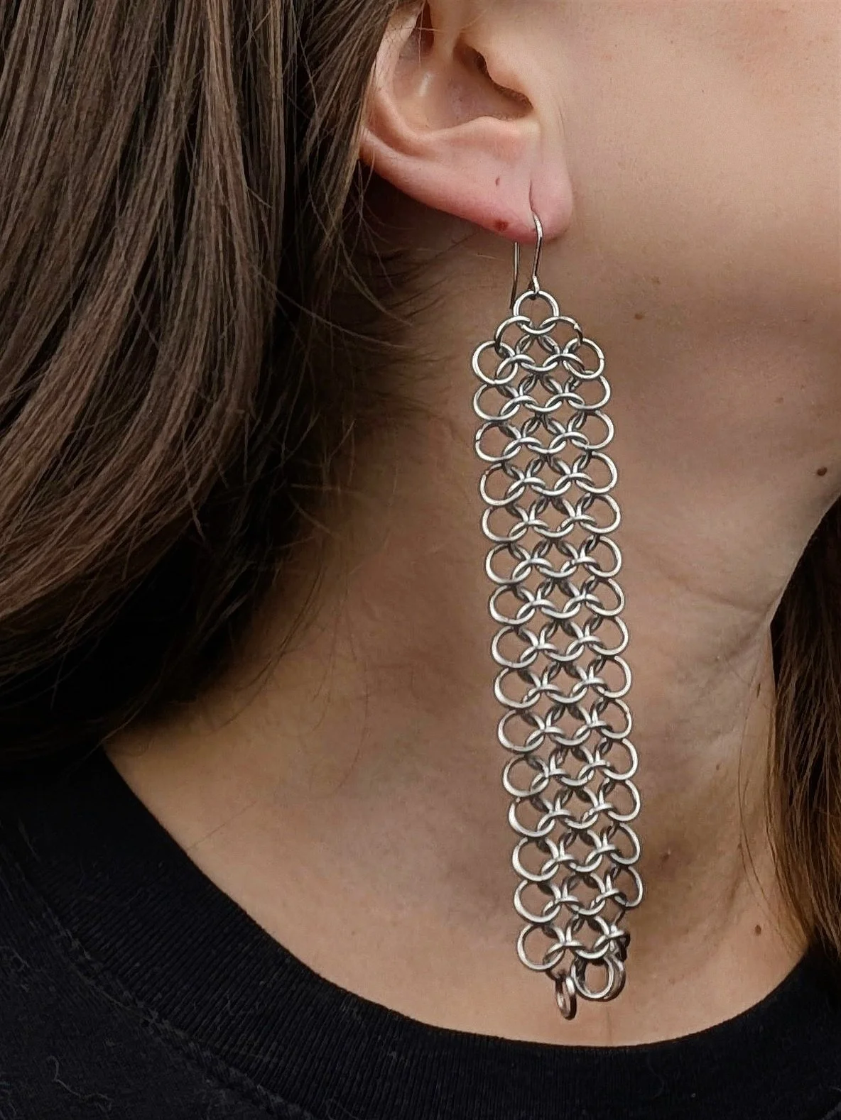 Boucles d'oreilles en cotte de maille européenne 4x1 (copie)
