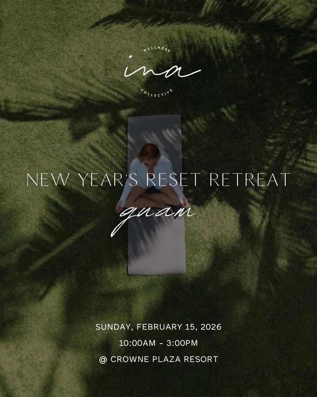 RETREAT YOURSELF

New Year&rsquo;s Reset Retreat

A 1-day wellness immersion to welcome your year with intention, presence, and possibility.

We&rsquo;re activating unstoppable energy for self-love season and the Lunar New Year, honoring the Year of 