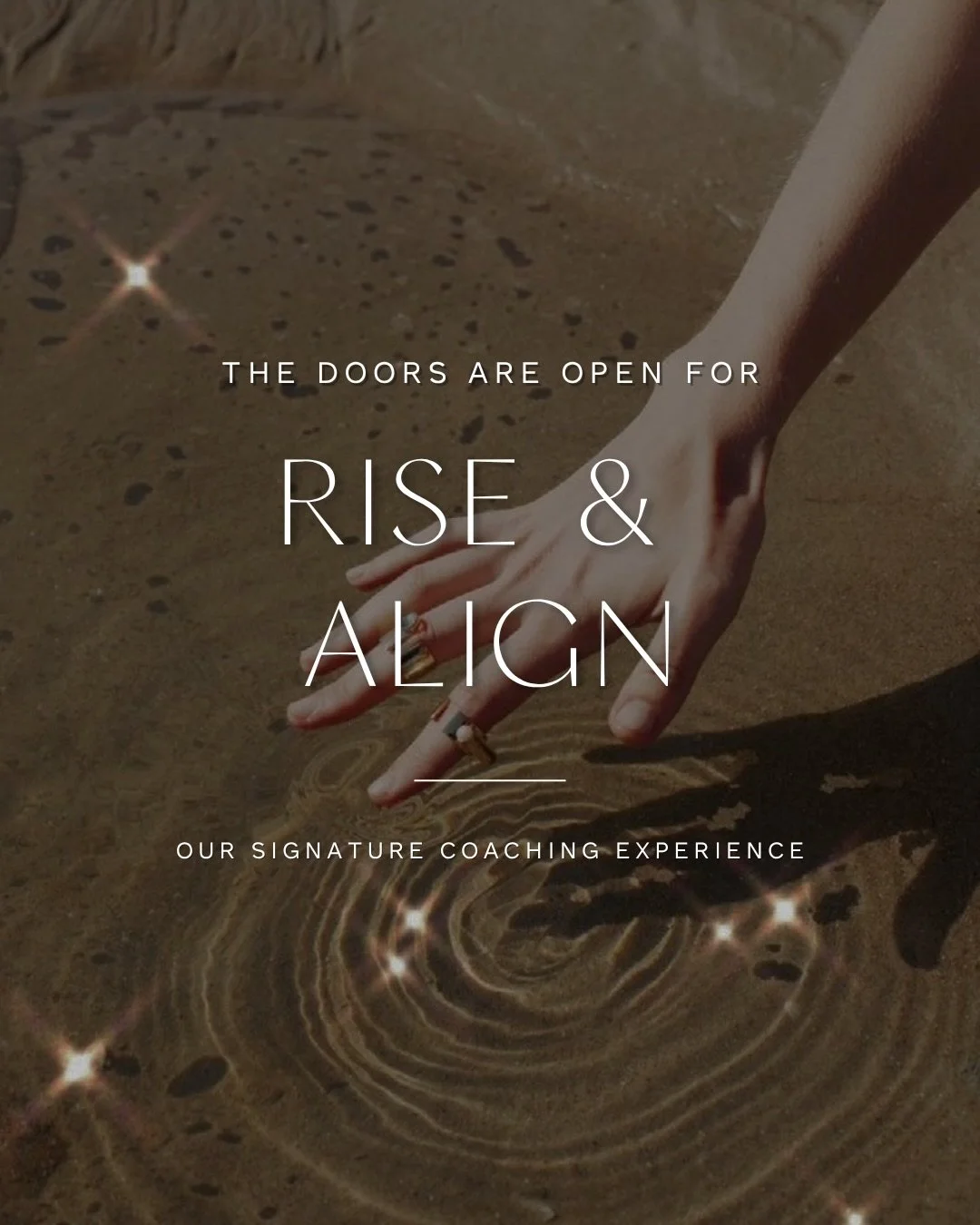 ✨ Your higher self is calling✨
Ready to answer? 📞
&nbsp;
Enrollment is now open for Rise &amp; Align - our 4-month group coaching program to elevate your habits, reprogram your mindset &amp; build a purposeful, aligned life.&nbsp;

Early bird ends 4