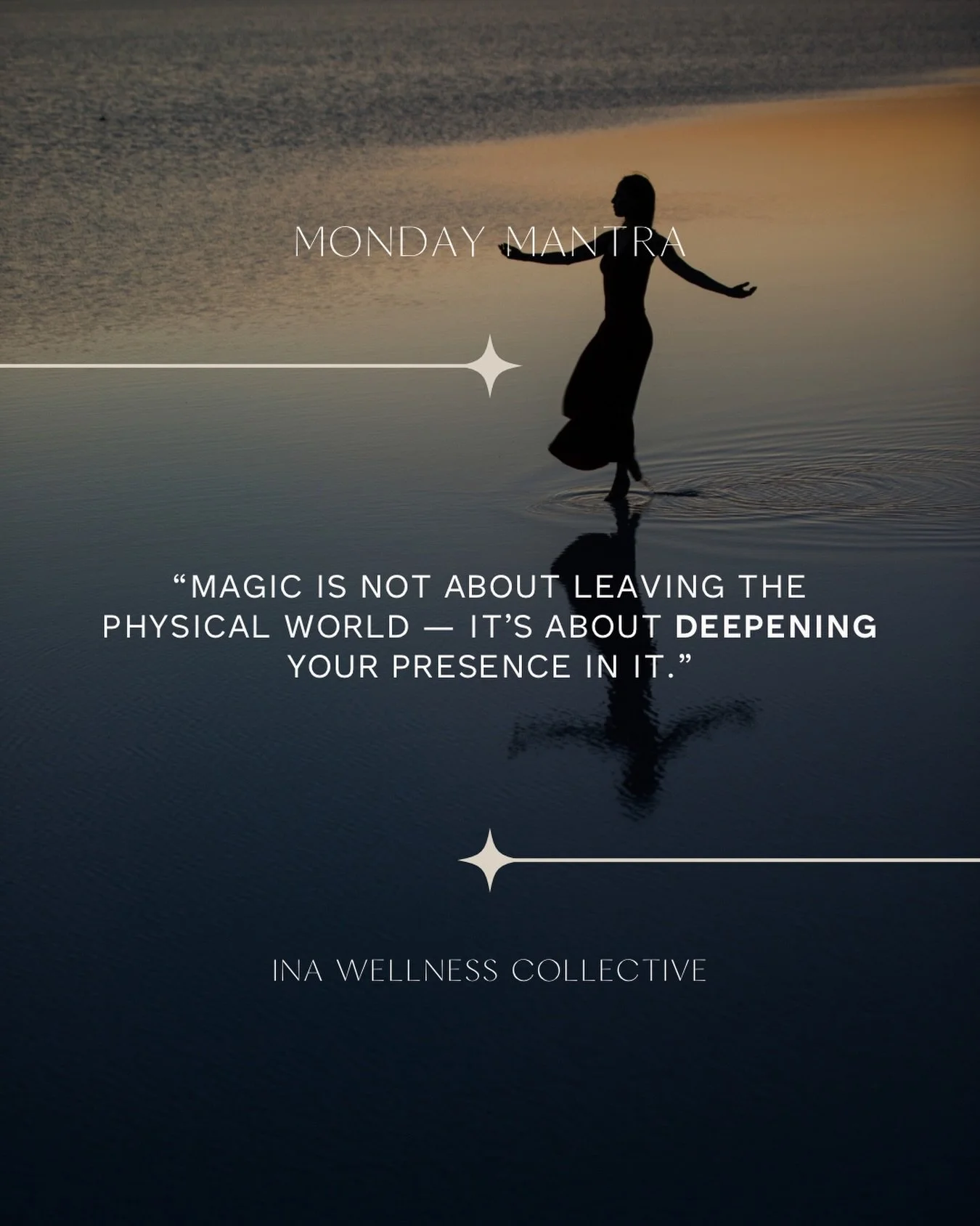 Monday 🔮 Mantra 

#magicquotes #presencequotes #quotestagram #quotesoflife #mondaymotivation