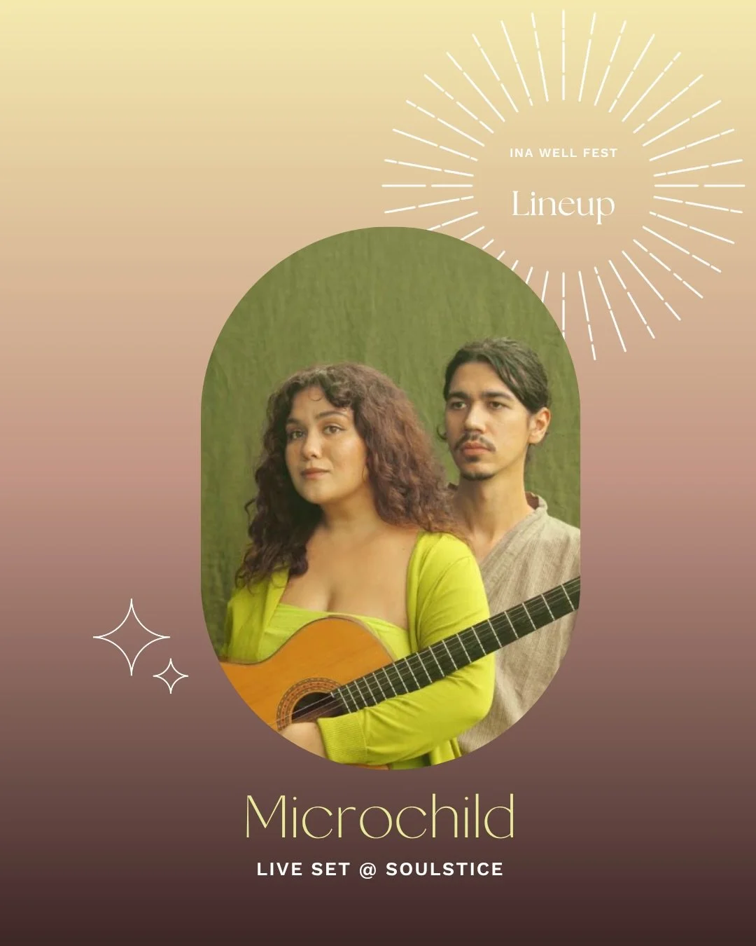 THE LINEUP

The vibes are heating up at SOULSTICE with our lineup of local entertainment:

🌅 Enjoy brunch with a view to the sounds of @microchild_ 

🌅 Close the day exploring our self care vendor marketplace with a live DJ set from @lunakayzmusic 
