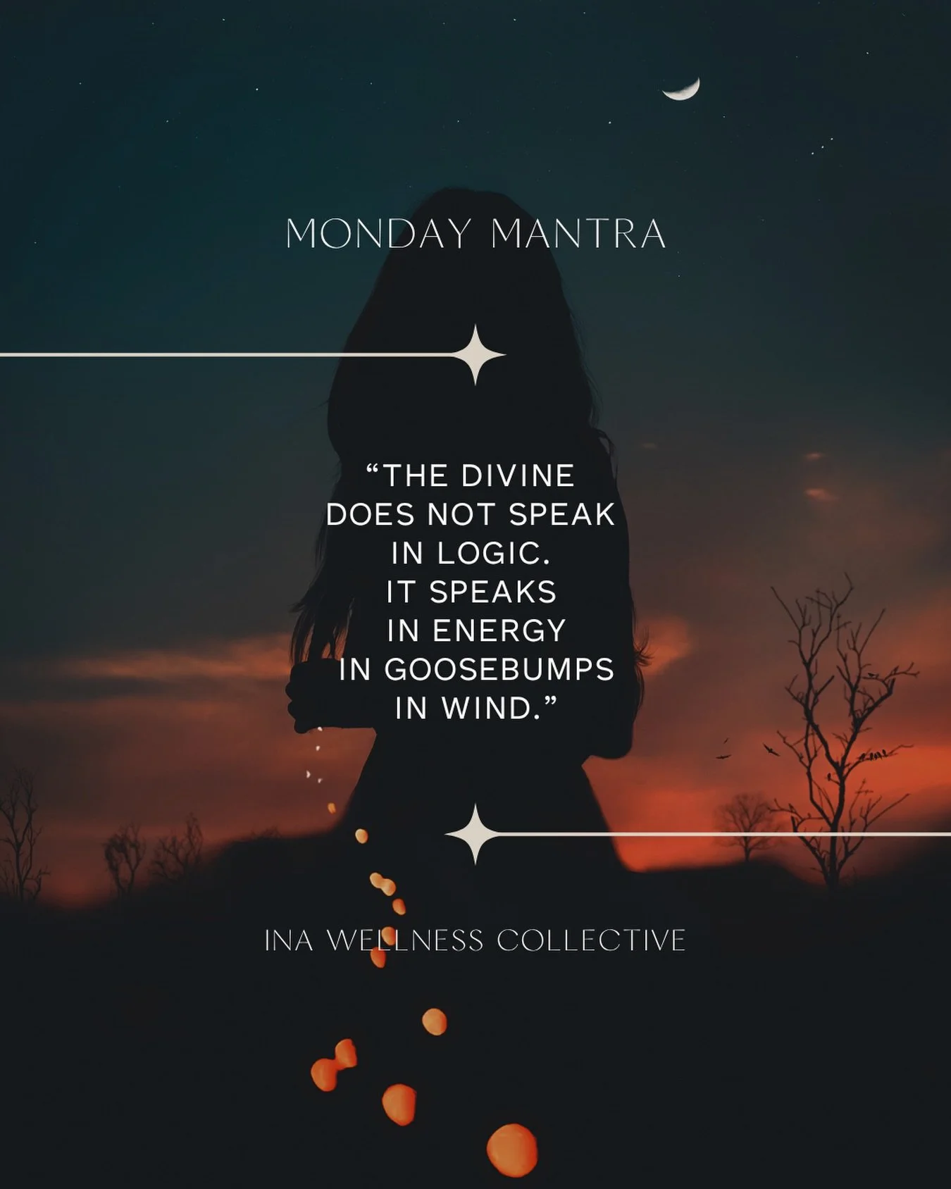 Monday 🌙 Mantra 

#spiritualawakening #divinedownloads #quotesoﬁnstagram #mondaymantra #intuitionquotes