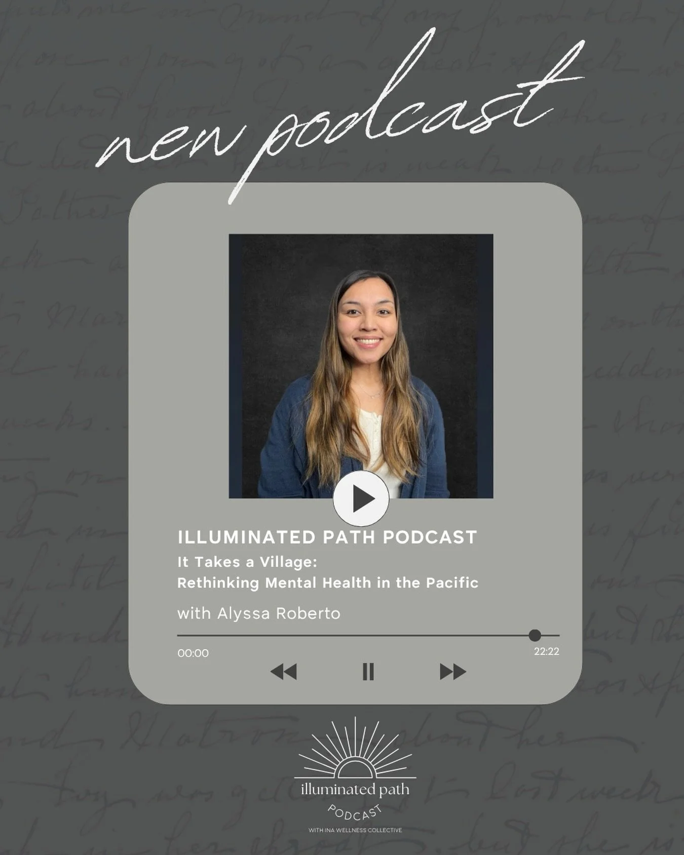 NEW EPISODE DROP

It Takes a Village: Rethinking Mental Health in the Pacific With Alyssa Roberto @avrigvrl 

An episode in collaboration with Guam Behavioral Health &amp; Wellness Center @gbhwcguam 

In this episode, Liv sits down with Alyssa Robert