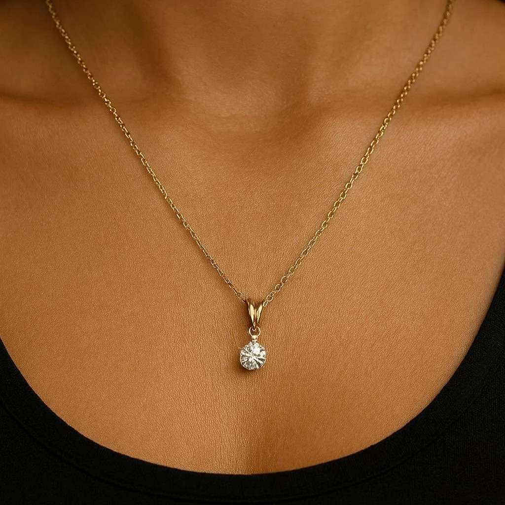 Collana Punto Luce dorata