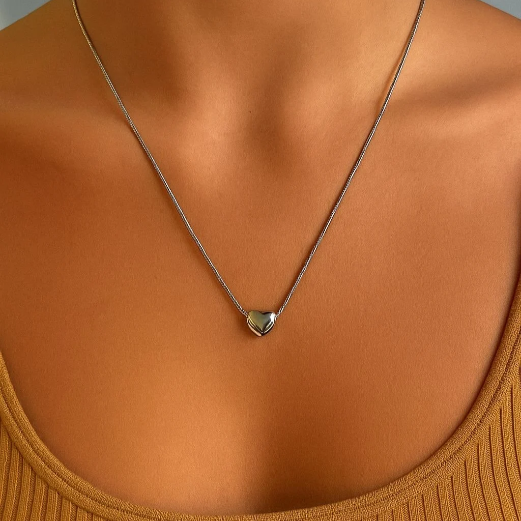 Collana con Cuore lucido