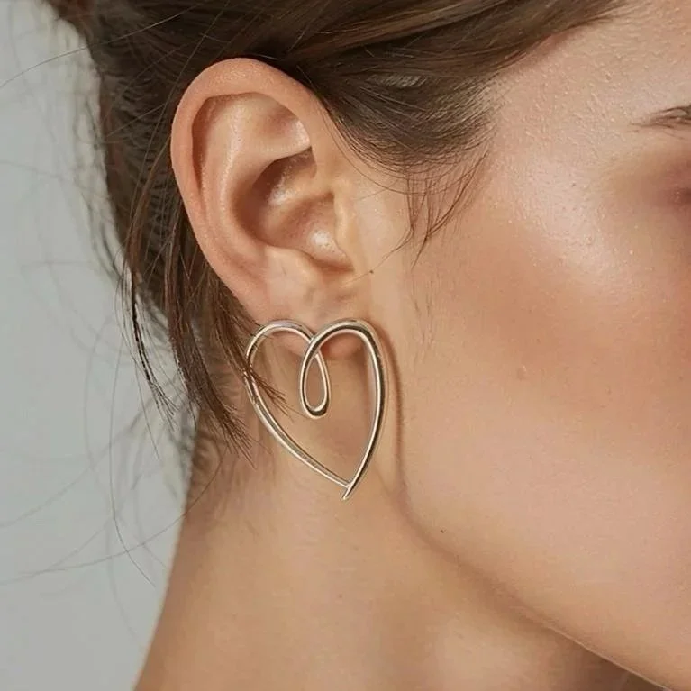 Orecchini Cuore moderno