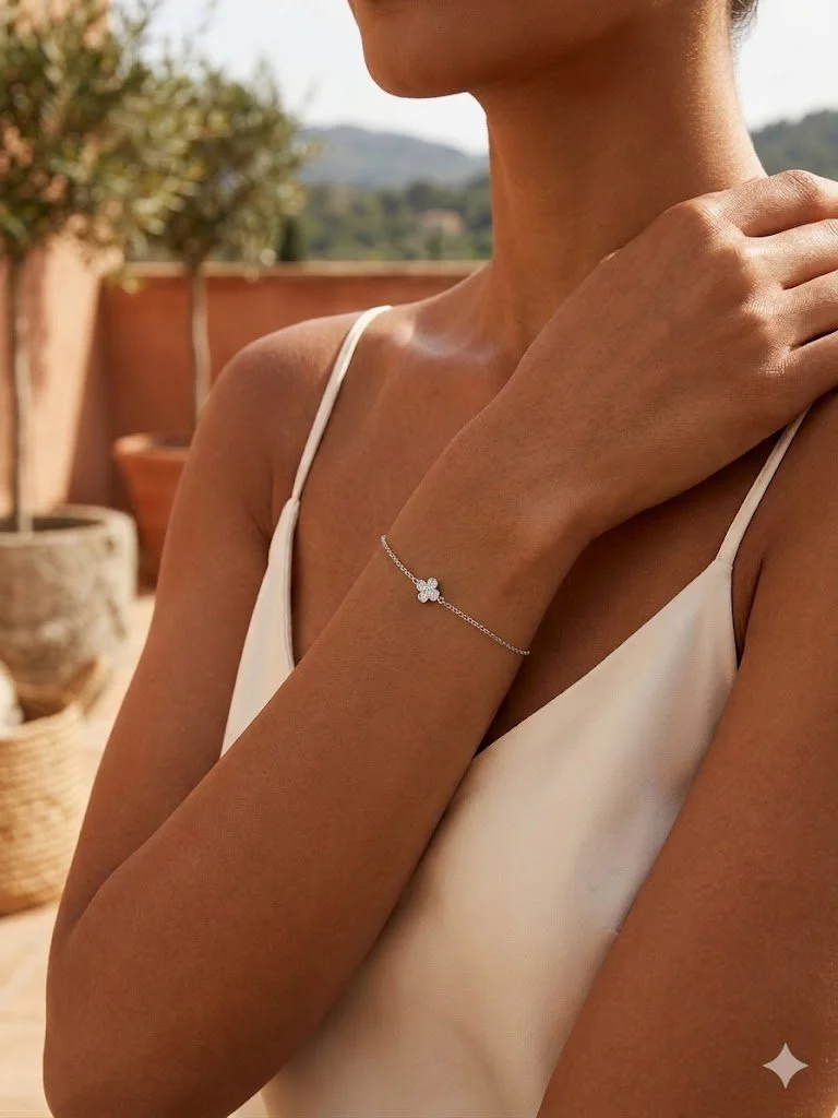 Bracciale Quadrifoglio con Zirconi