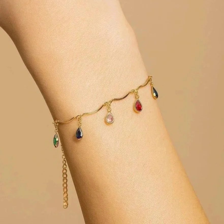 Bracciale con Zirconi colorati
