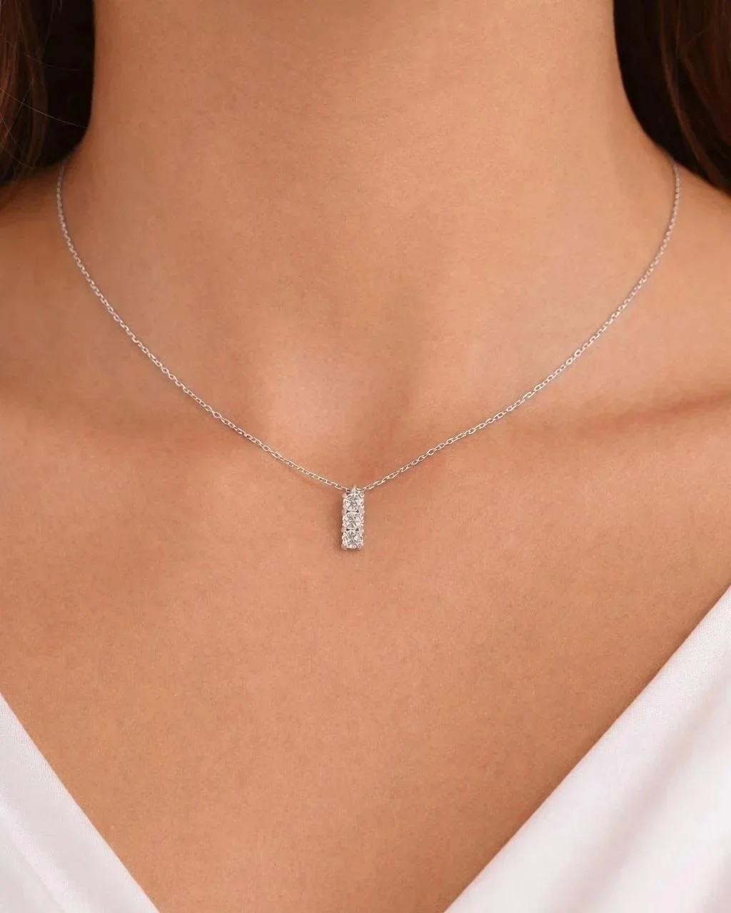 Collana con Pendente di Zirconi