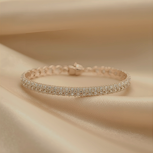 Braccialetto su tessuto di seta