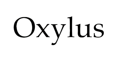 Logo with the name "Oxylius" in black text on a white background.