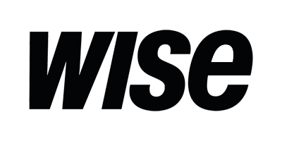 The word "wise" written in black letters on a black background.