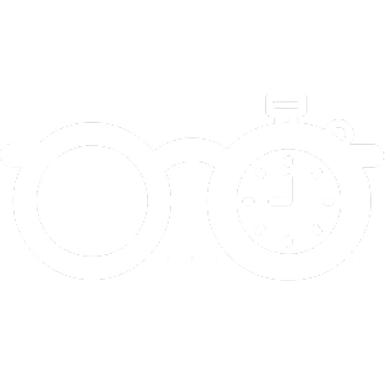 Technical diagram of a chronometer with two dials, one with an analog display and the other with a digital display, in white on a black background.