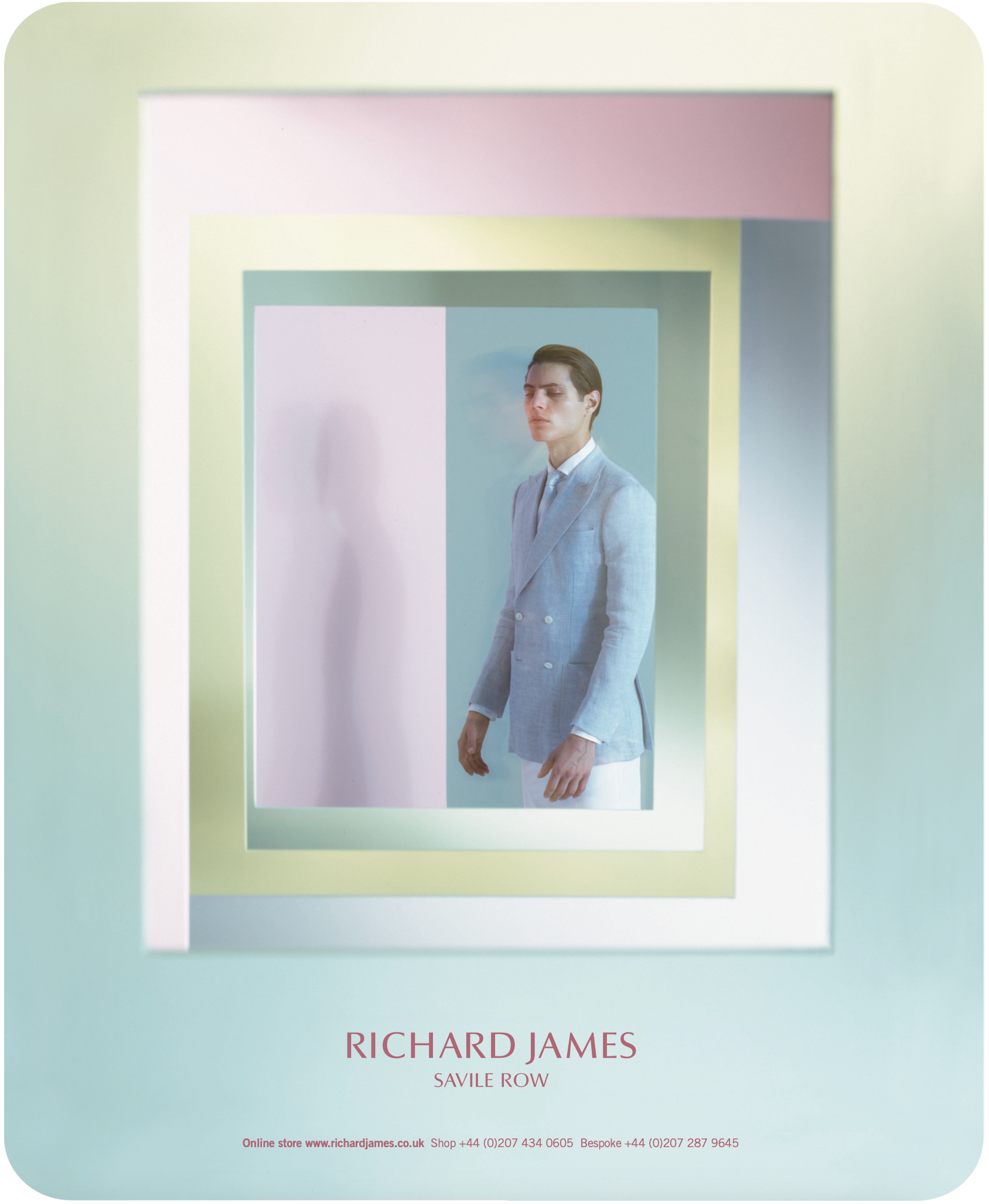 Seasonal collection look for SS17 by Richard James of Savile Row.