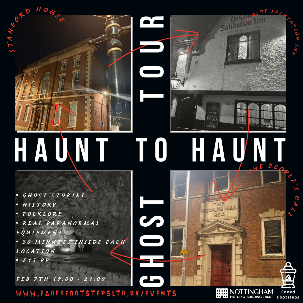 Haunt To Haunt Ghost Tour - FEB 7TH 19:00 - 21:00