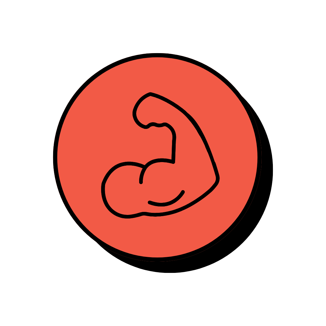 Icon showing a Step-by-step plan for growing a fitness business.